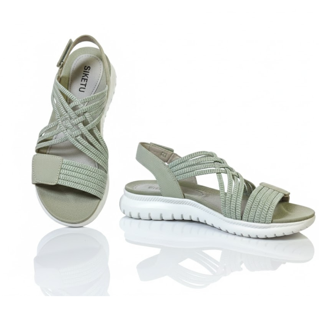 Siketu Comfort Weave Sandals –Ladies Casual (Soft Green)